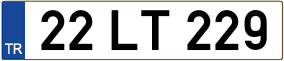 Truck License Plate